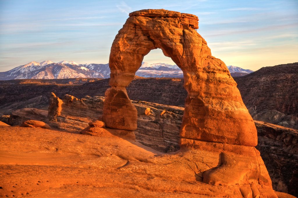 Delicate Arch im Arches Nationalpark. Photo credit: Utah Office of Tourism
